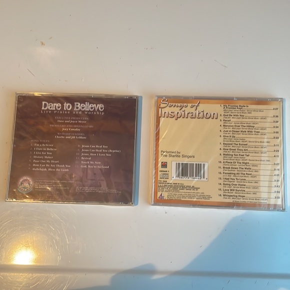Bundle 2 Christian CDs songs of inspiration dare to believe live praise worship - Picture 2 of 6